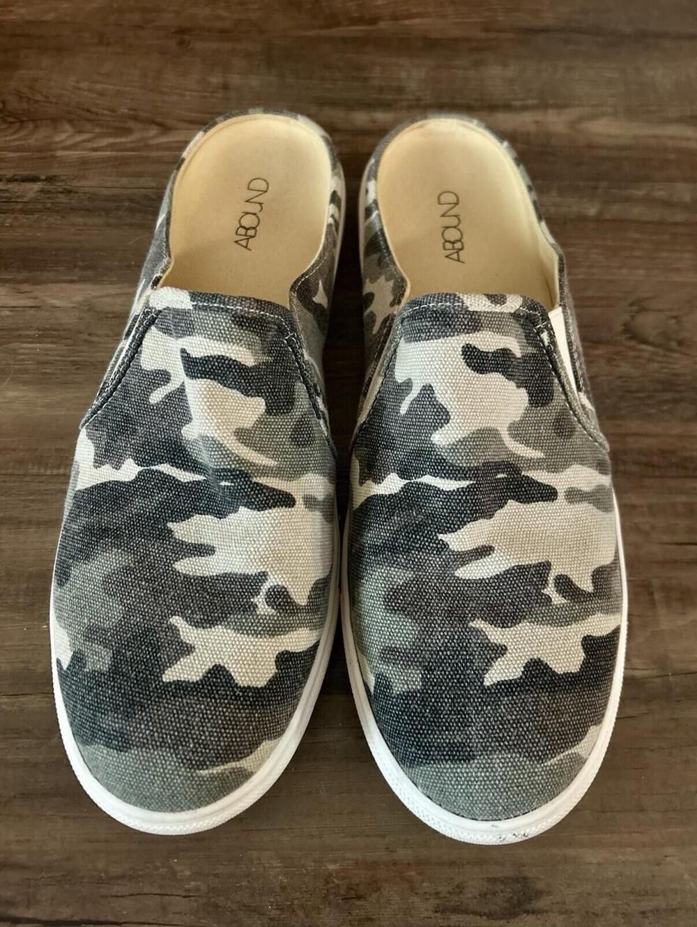 Abound Brand Camouflage Pattern Slip On  Shoes for Women Size 9.5